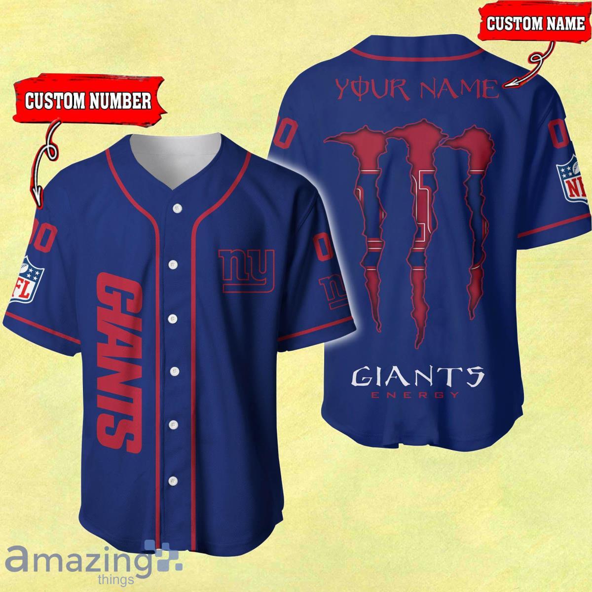 Custom Giants Full Button Baseball Jerseys