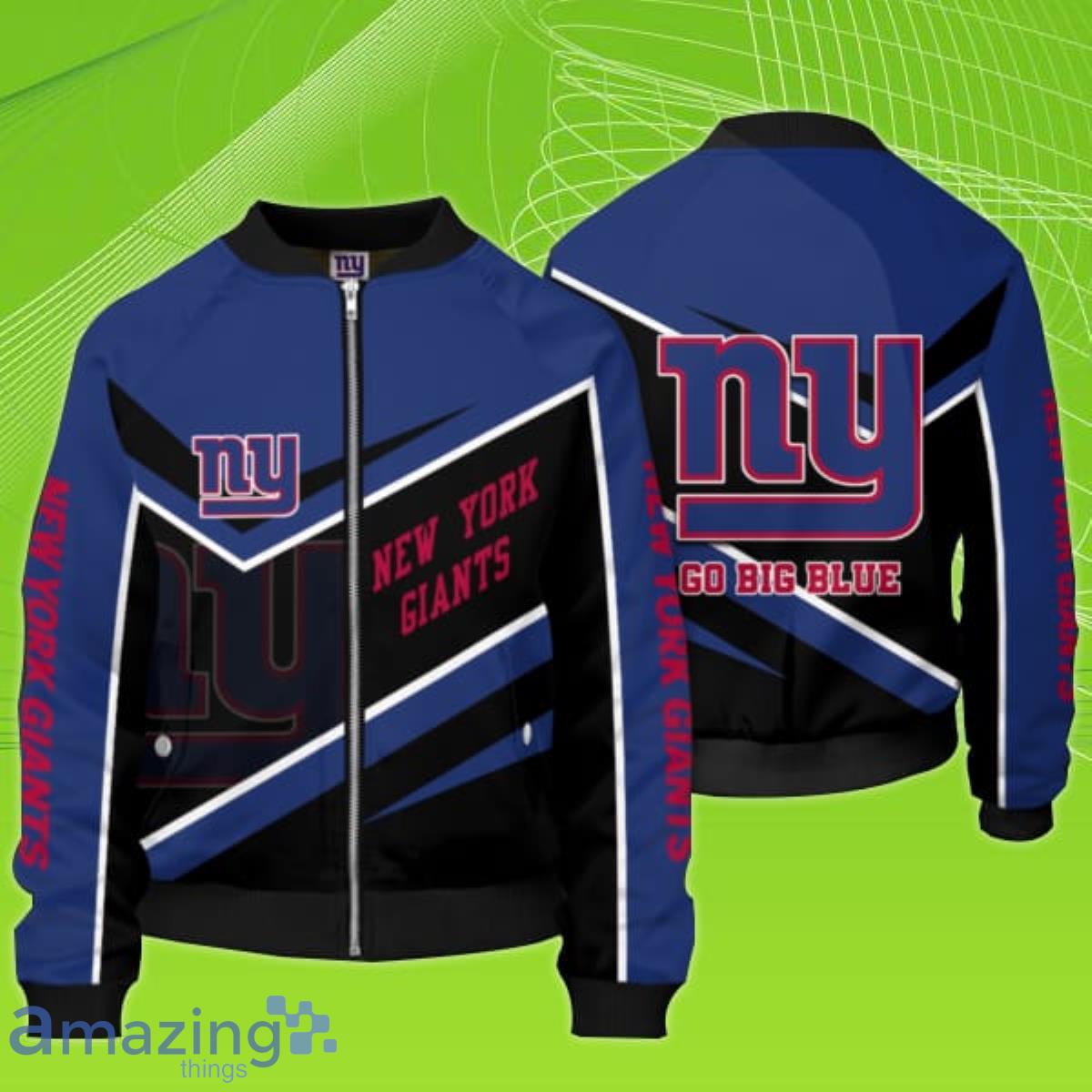 Vintage NFL Giants Team Bomber Button Up Jacket