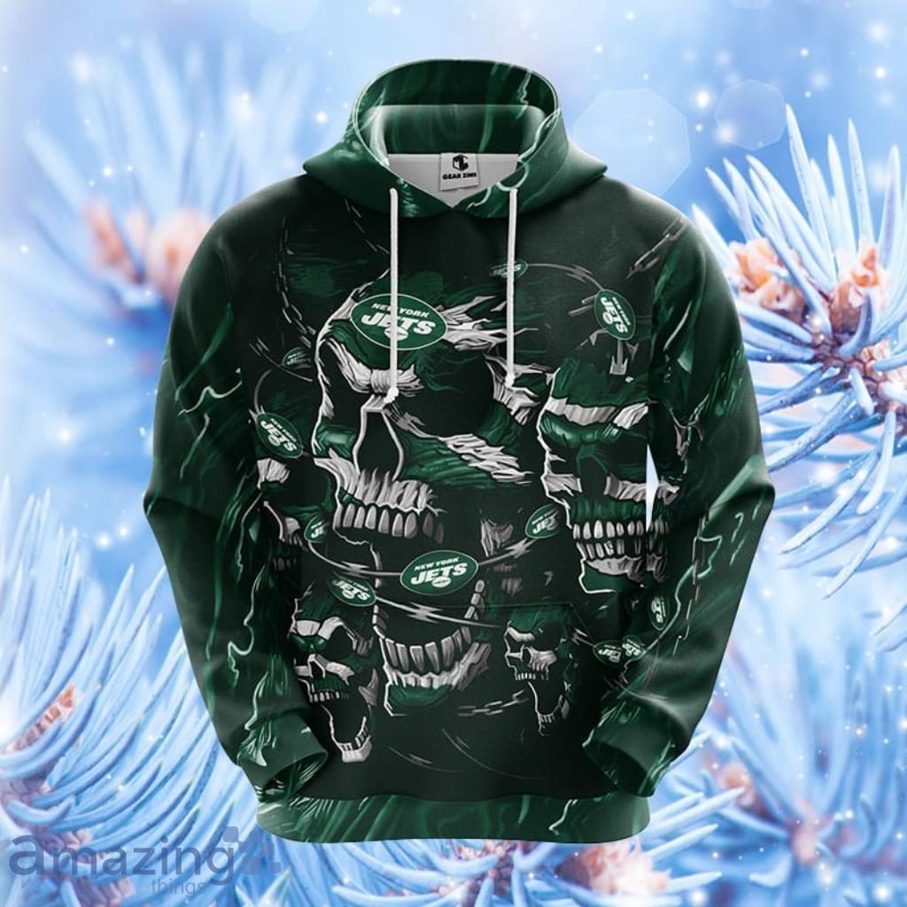 NFL New York Jets Green Unisex Hoodie, Zip Hoodie 3D All Over Print For Fans