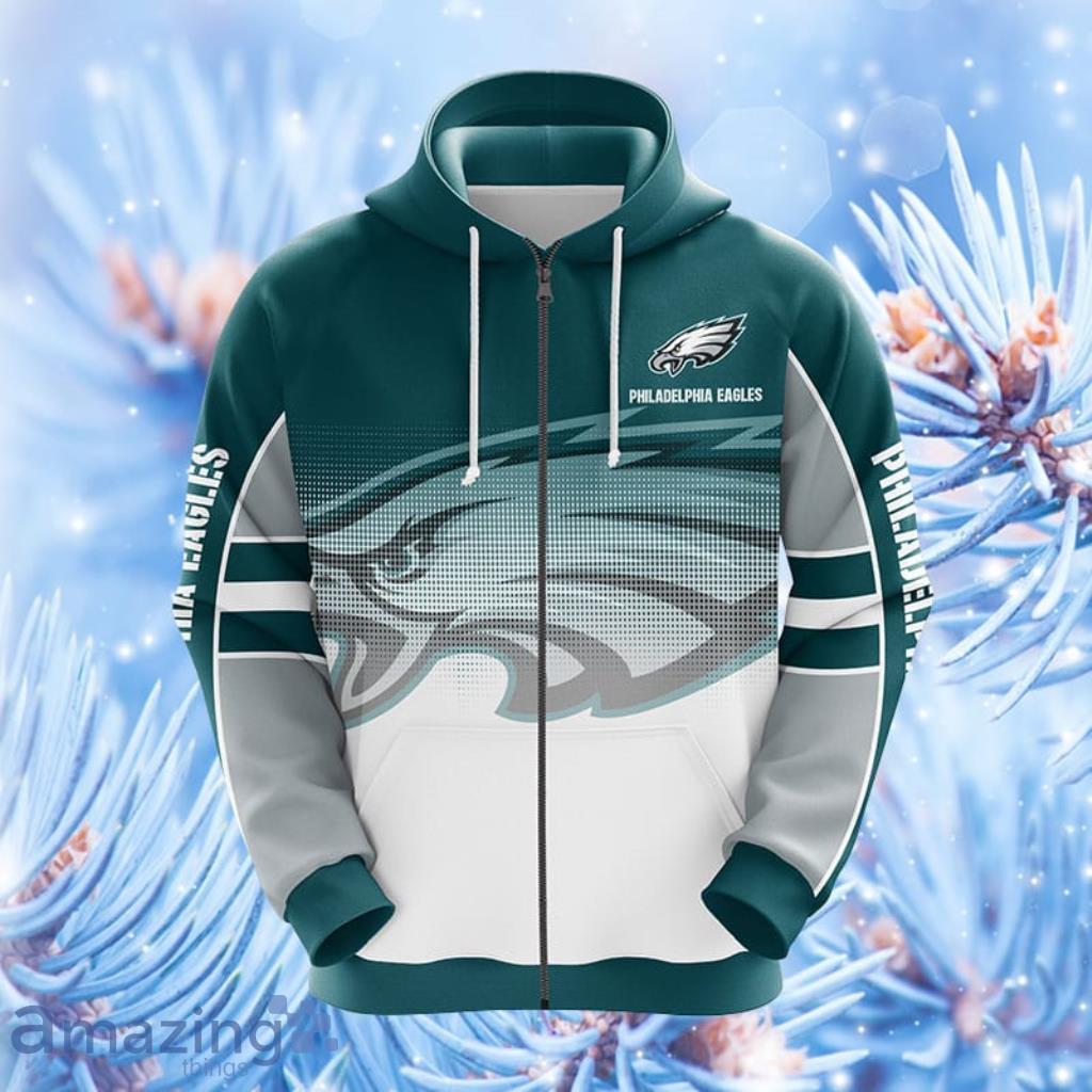 Philadelphia Eagles 3D Zipper Hoodie Print Philadelphia Eagles