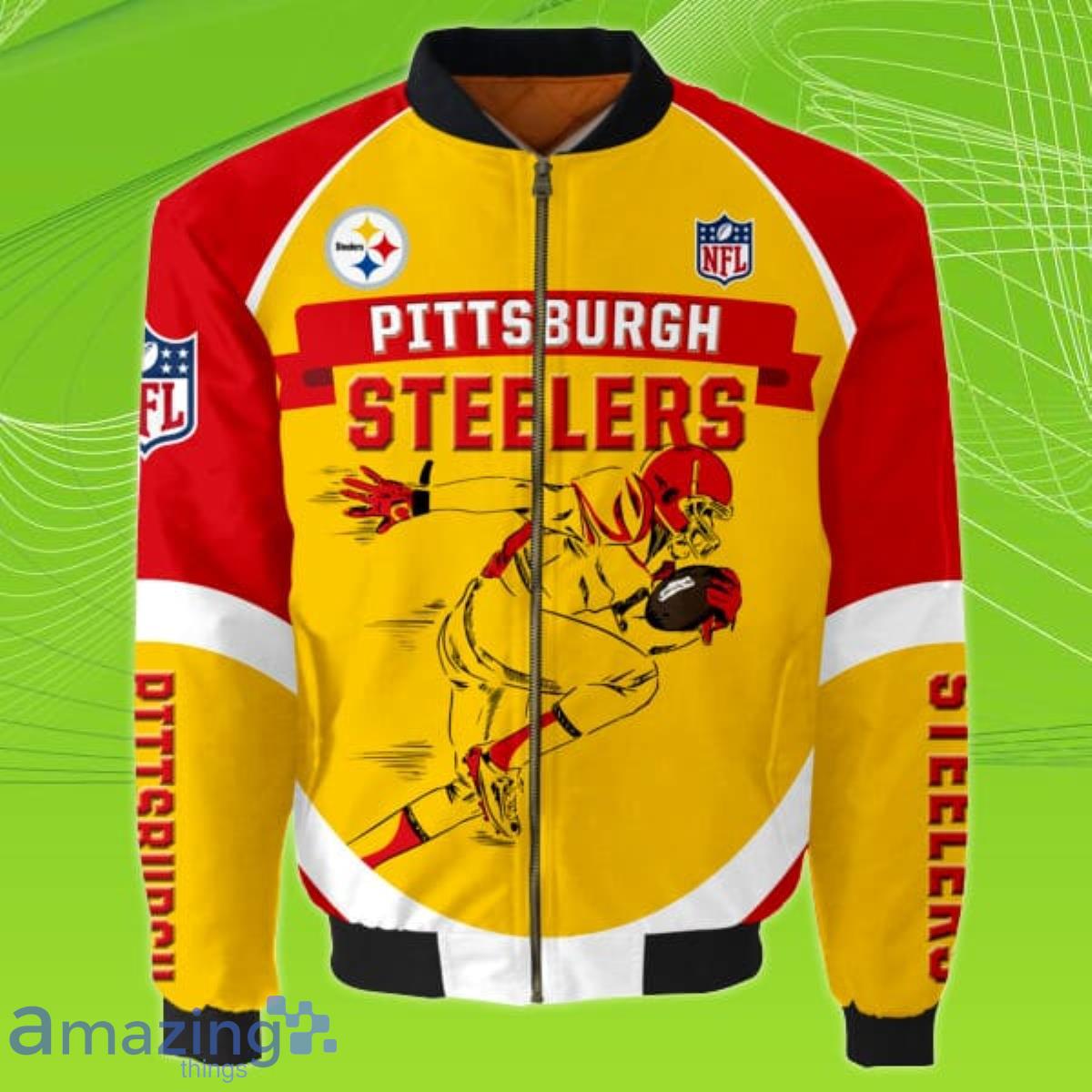 NFL Pittsburgh Steelers Bomber Jacket Best Gift For Fans