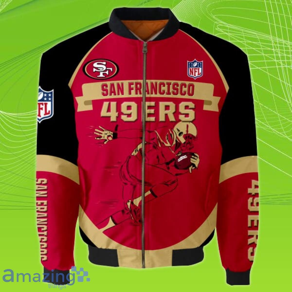 San Francisco 49ers Nfl Bomber Jacket 3d 3d Allover Designed