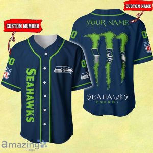 NFL Seattle Seahawks Custom Name And Number Baseball Jersey shirt Best Gift Product Photo 1