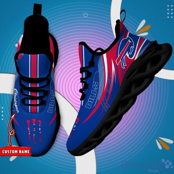 Custom Name Buffalo Bills Sneakers Max Soul Shoes For Men And Women NFL Fans