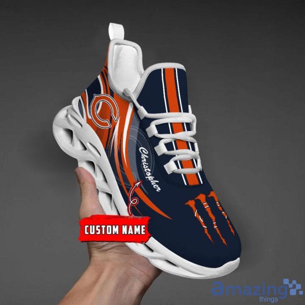 Chicago Bears Personalized Name NFL Max Soul Shoes Men And Women