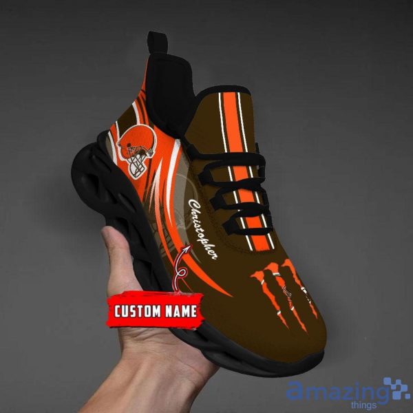 Cleveland Browns Personalized Name For Fans Max Soul Shoes Men And