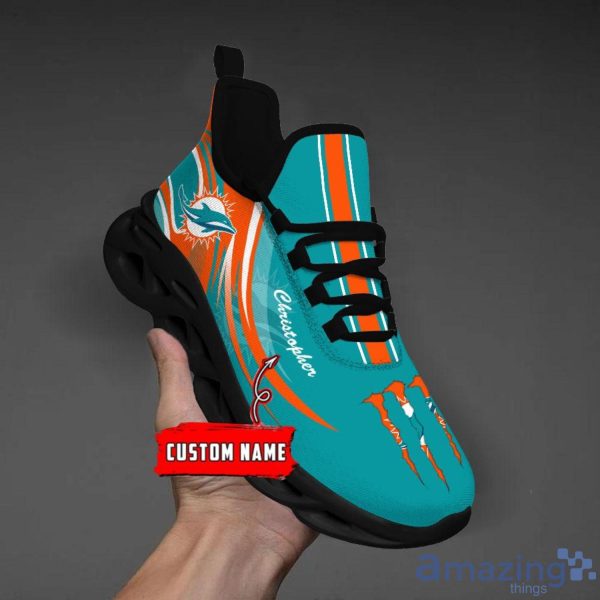 Men Women Running Shoes Customize Miami Dolphins NFL Fans