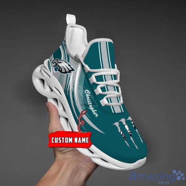 Philadelphia Eagles Personalized Name NFL Max Soul Shoes Men And Women For  Fans