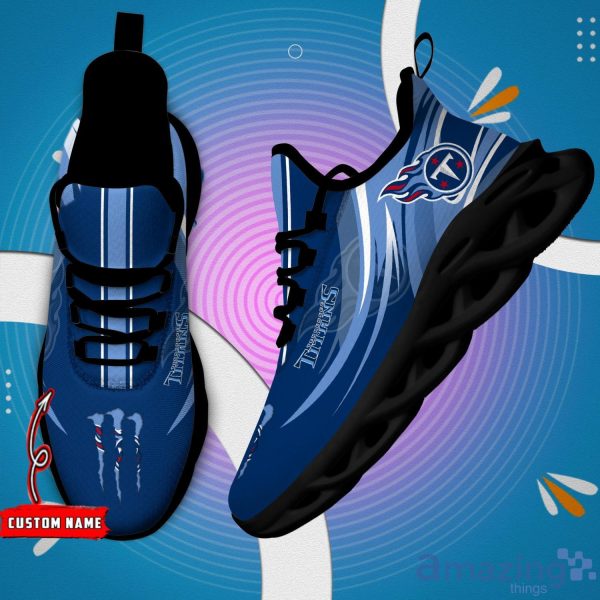 Tennessee Titans NFL Max Soul Shoes Custom Name Sports Sneakers For Fans