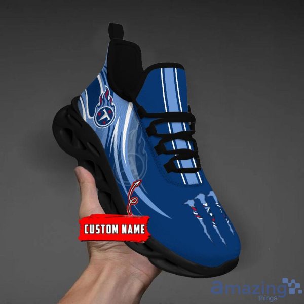 Tennessee Titans Personalized Name NFL Ultra Sneakers Max Soul