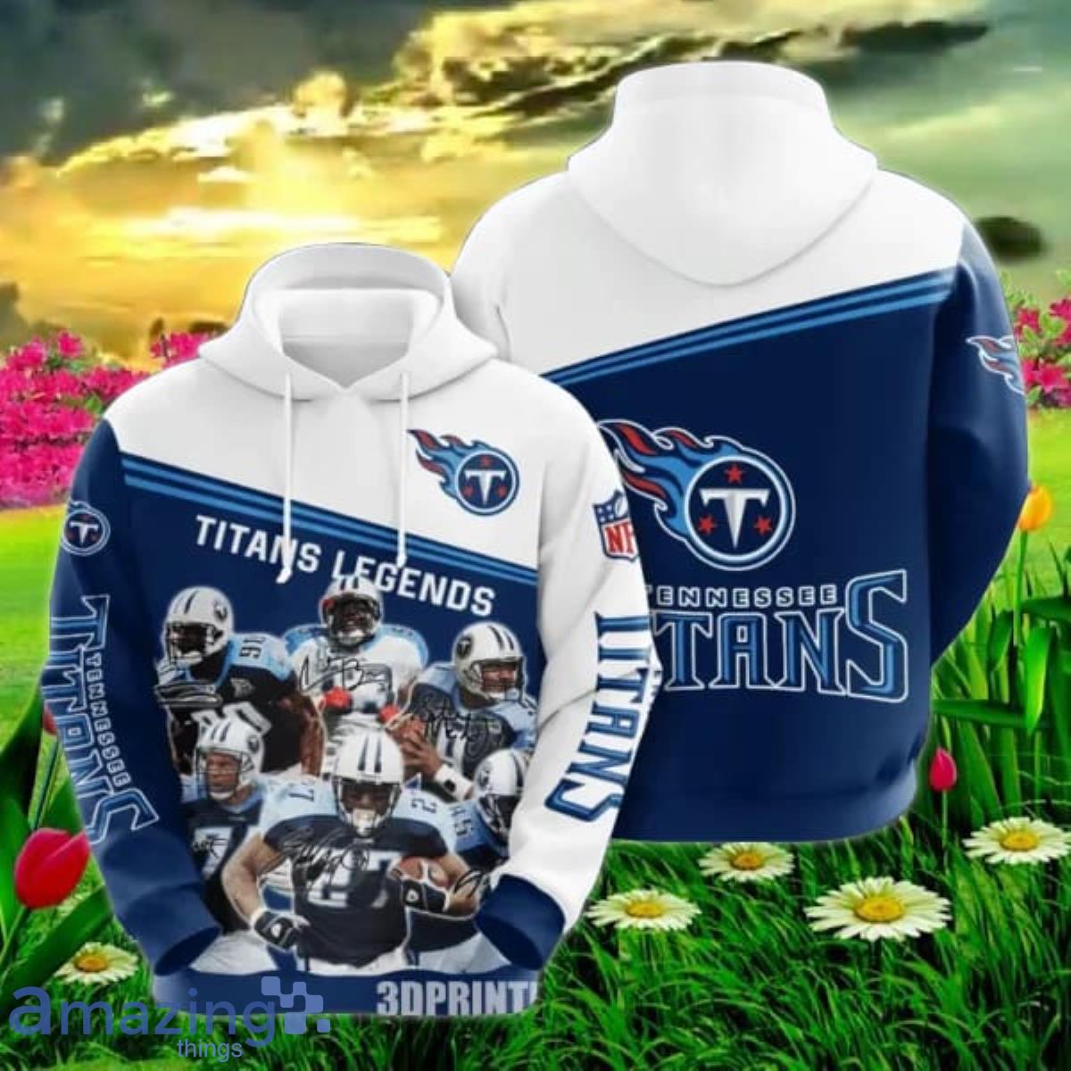 NFL Team Tennessee Titans 3D T-Shirt.