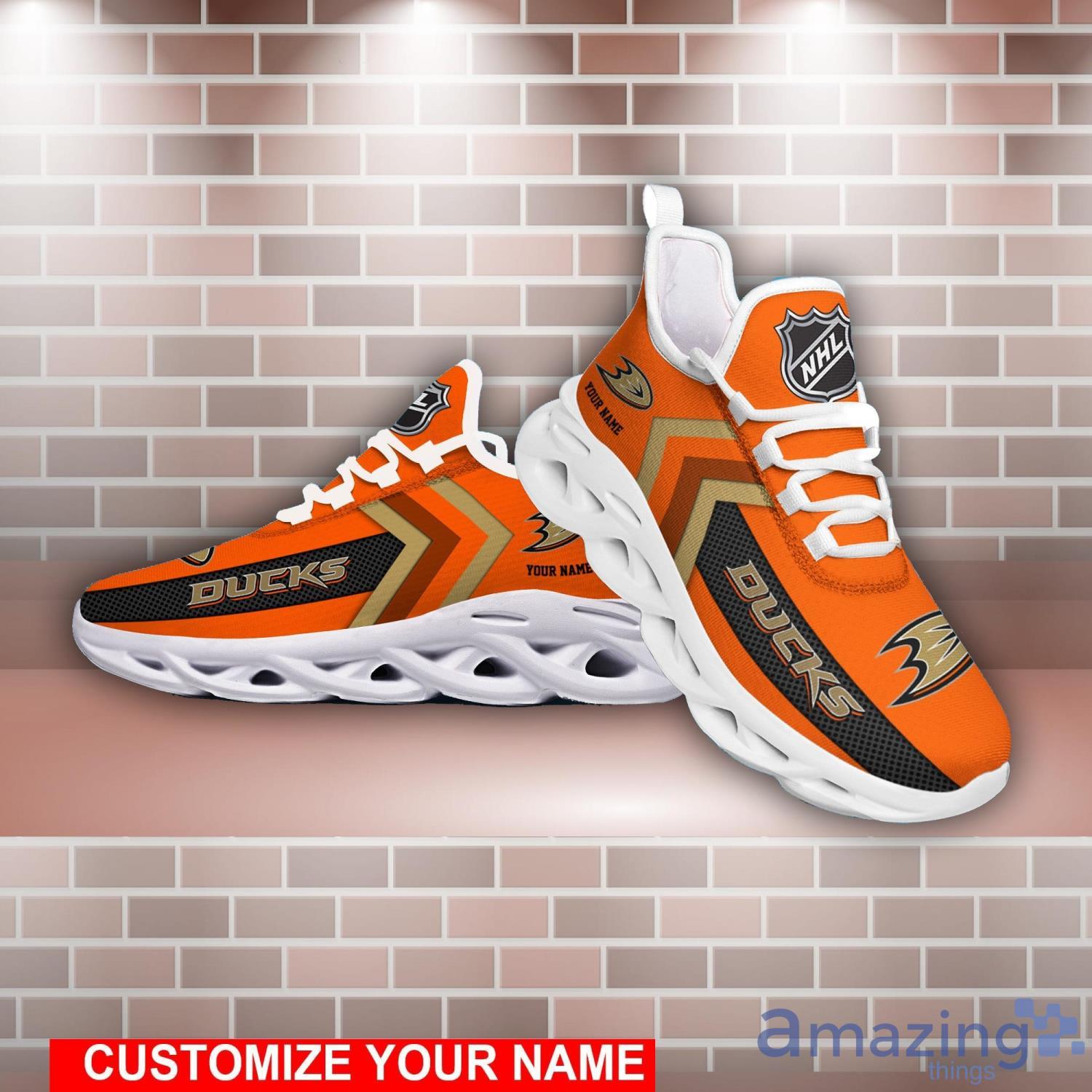NHL Anaheim Ducks Clunky Custom Name Trend Max Soul Shoes Running Sneakers For Fans Product Photo 1
