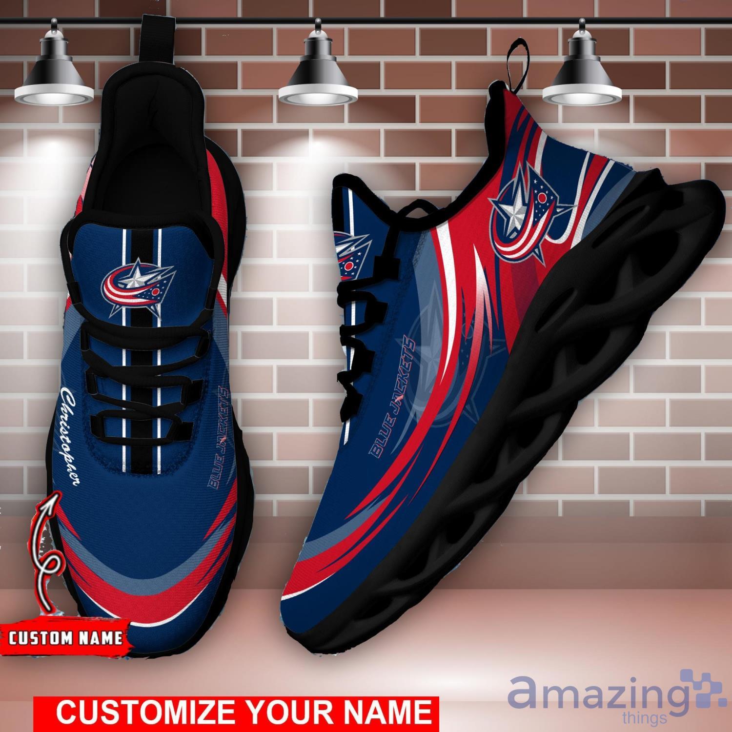 Columbus Blue Jackets Custom Name Air Jordan 4 Shoes Impressive Gift For  Men Women