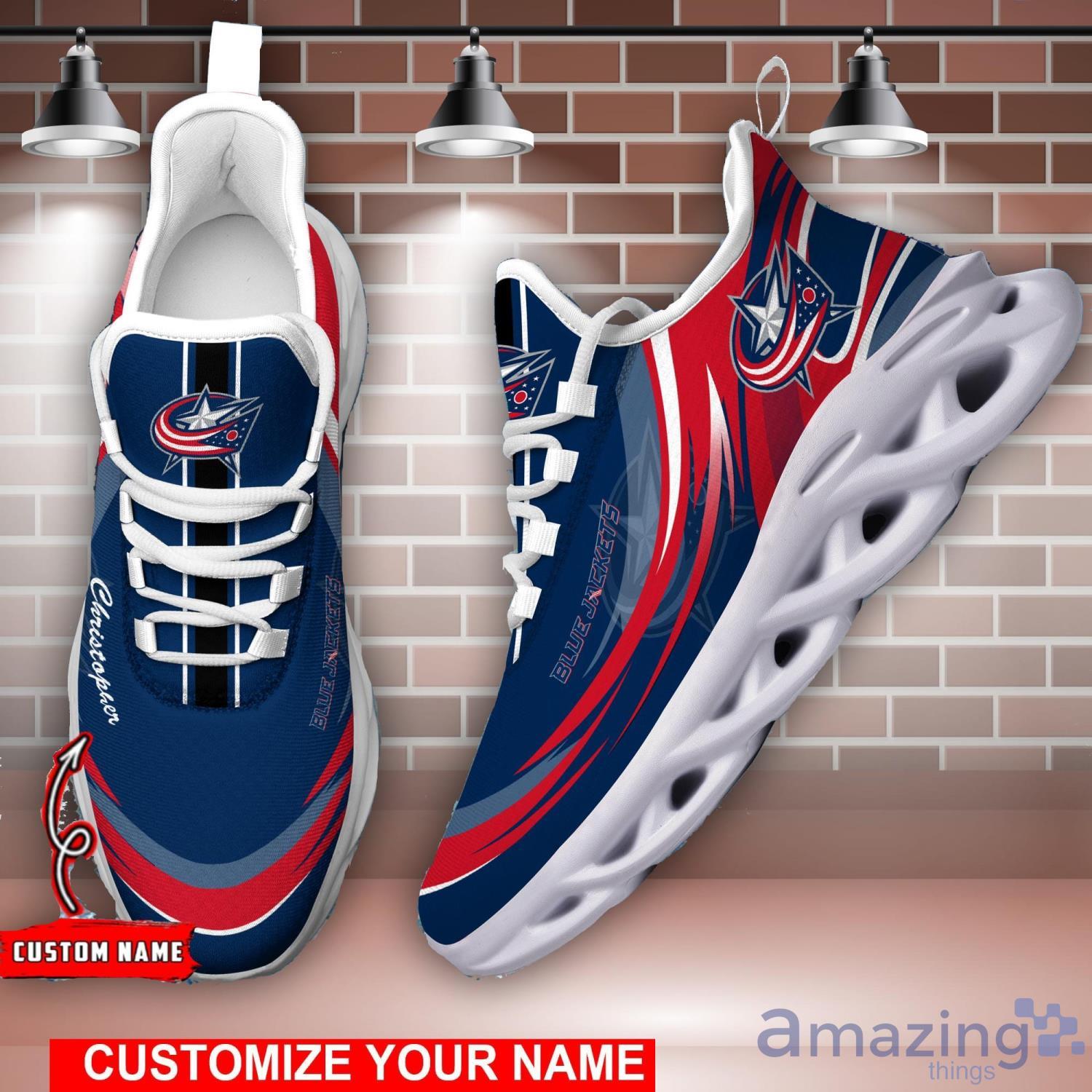 Columbus Blue Jackets Custom Name Air Jordan 4 Shoes Impressive Gift For  Men Women