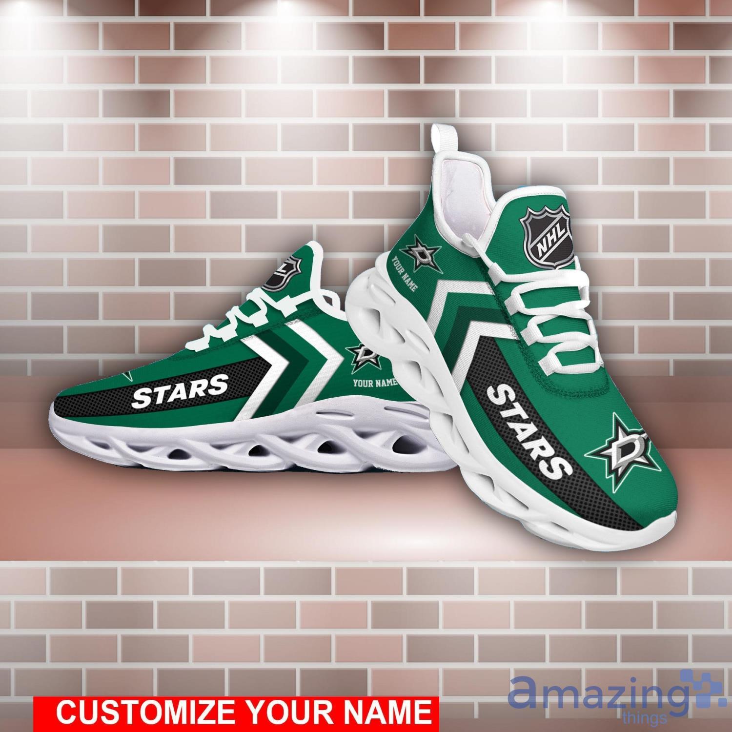 NHL Dallas Stars Clunky Custom Name Trend Max Soul Shoes Running Sneakers For Fans Product Photo 1 NHL Dallas Stars Clunky Custom Name Trend Max Soul Shoes Running Sneakers For Fans Product Photo 1