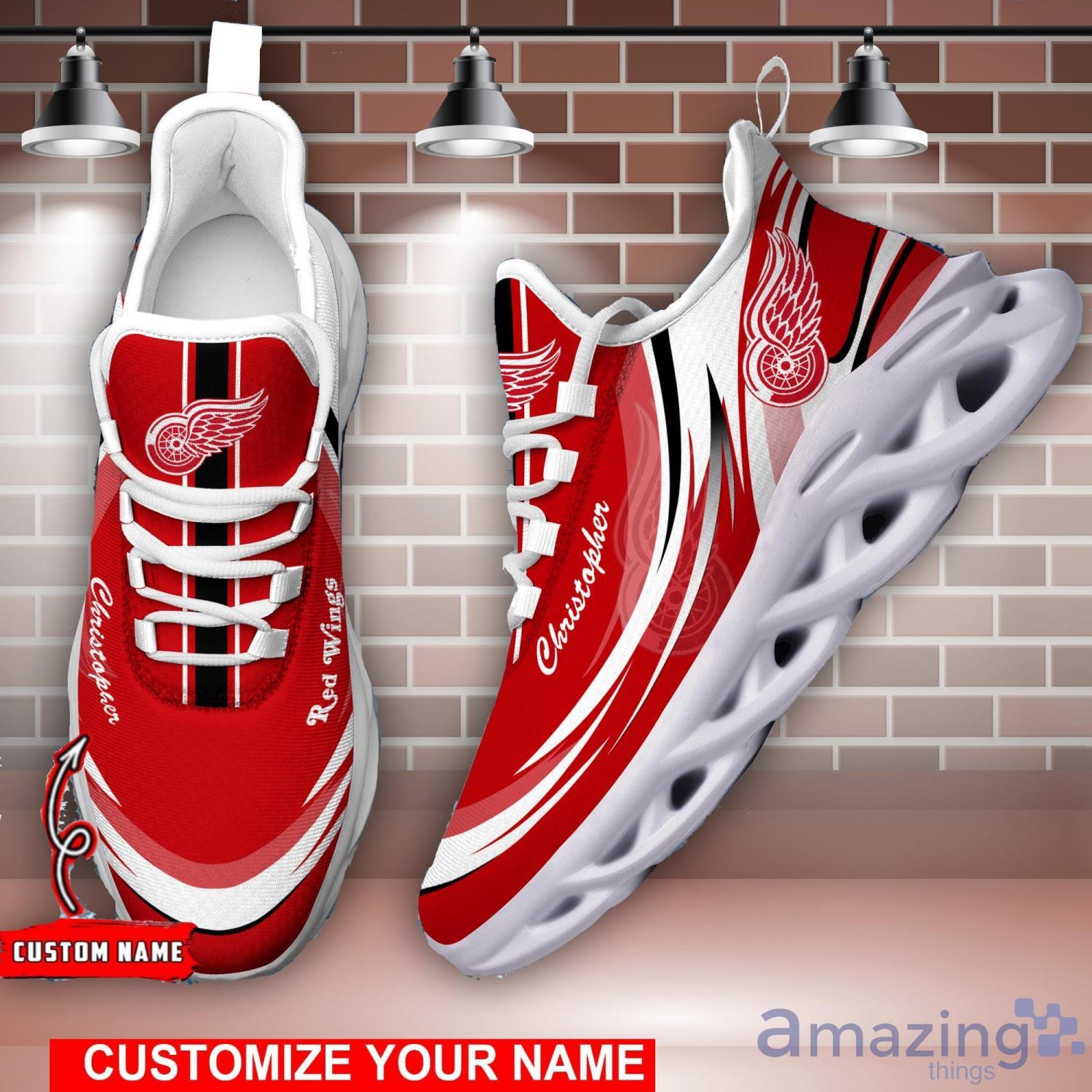 Custom Name Detroit Red Wings Air Jordan 13 Sneaker Shoes