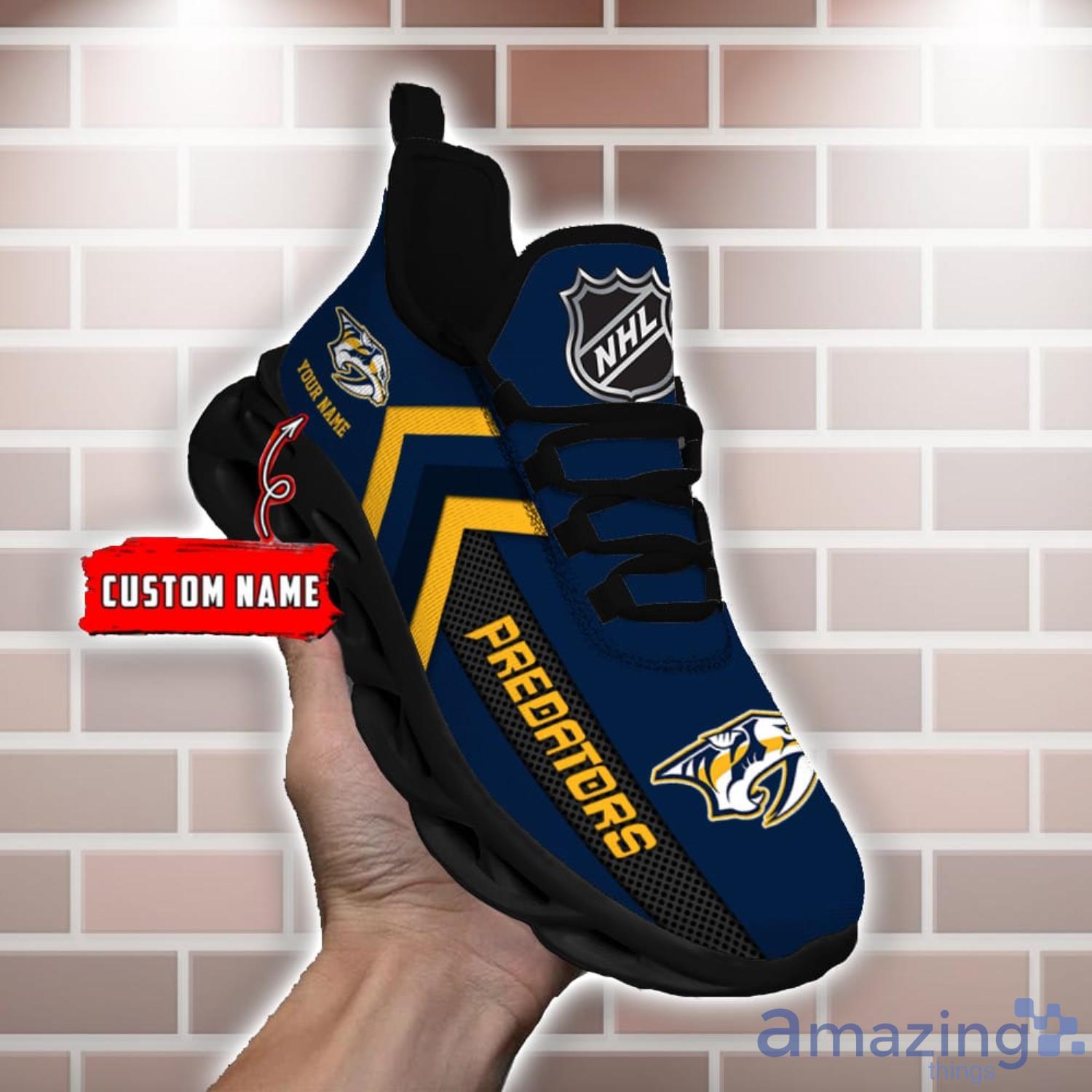 NHL Nashville Predators Clunky Custom Name Trend Max Soul Shoes Running Sneakers For Fans image NHL Nashville Predators Clunky Custom Name Trend Max Soul Shoes Running Sneakers For Fans Product Photo 4