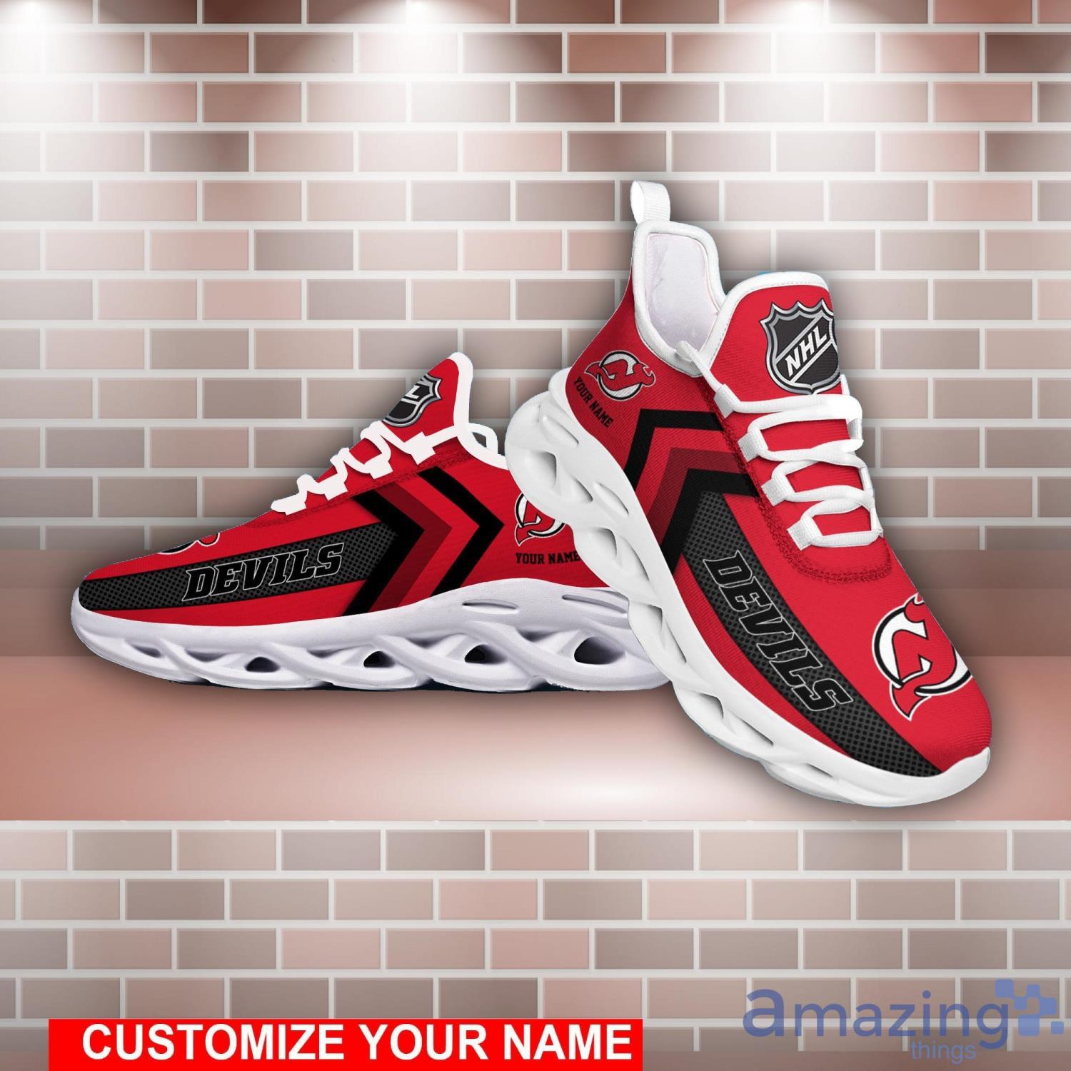 NHL New Jersey Devils Clunky Custom Name Trend Max Soul Shoes Running Sneakers For Fans Product Photo 1