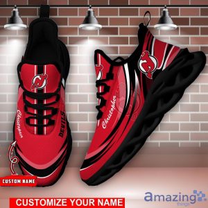NHL New Jersey Devils Personalized Name Max Soul Men And Women Gift Sneakers image NHL New Jersey Devils Personalized Name Max Soul Men And Women Gift Sneakers Product Photo 2