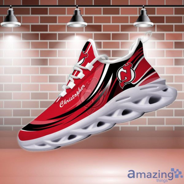 NHL New Jersey Devils Personalized Name Max Soul Men And Women Gift Sneakers Product Photo 3