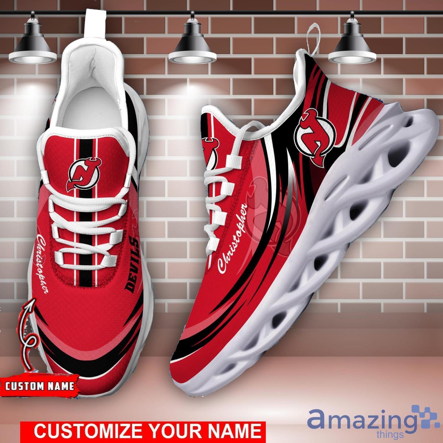NHL New Jersey Devils Personalized Name Max Soul Men And Women Gift Sneakers Product Photo 1