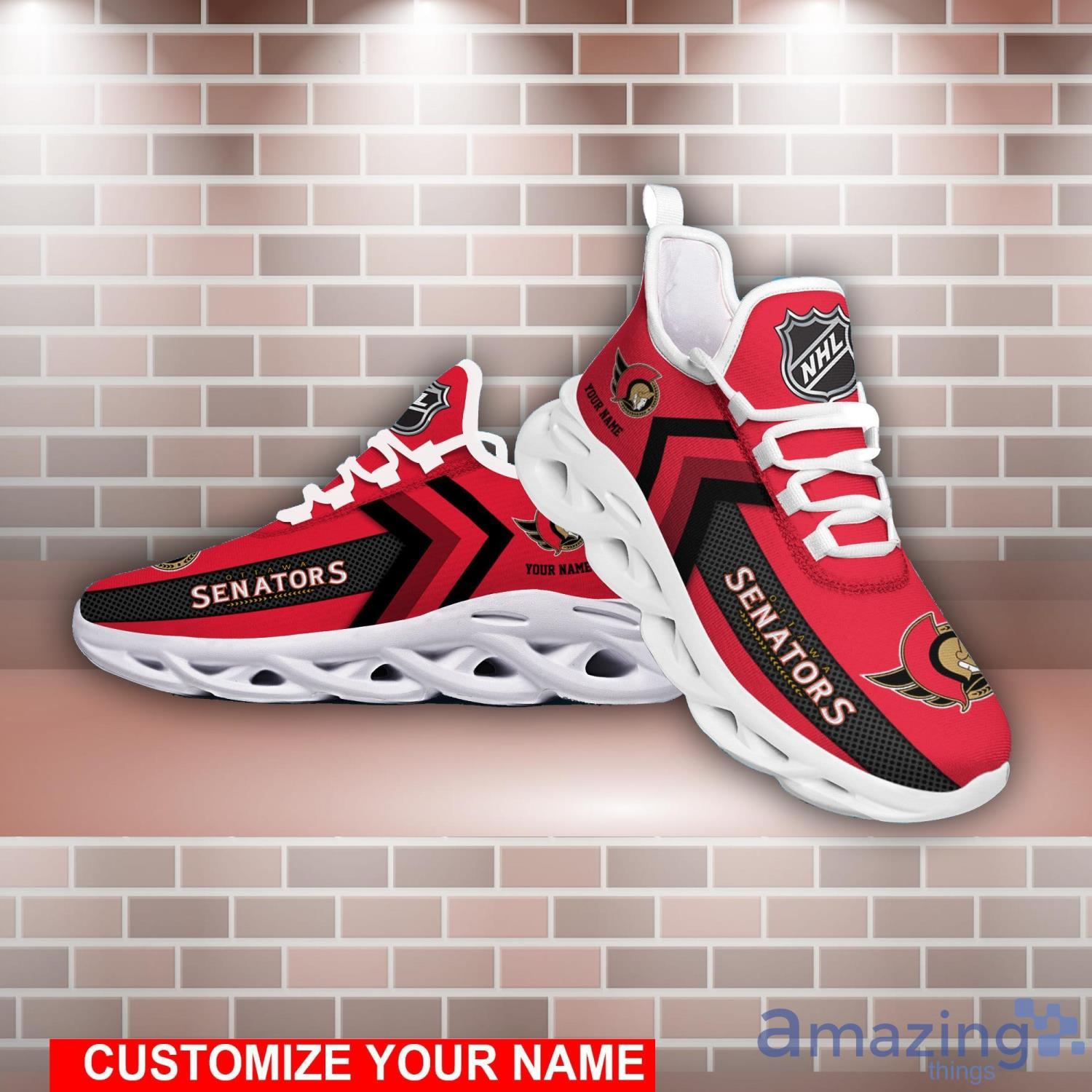 NHL Ottawa Senators Clunky Custom Name Trend Max Soul Shoes Running Sneakers For Fans Product Photo 1