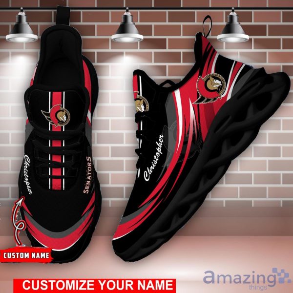 NHL Ottawa Senators Personalized Name Max Soul Men And Women Gift Sneakers Product Photo 2