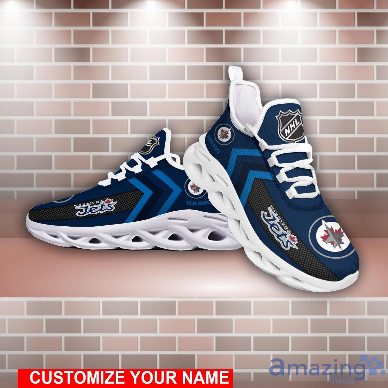NHL Winnipeg Jets Clunky Custom Name Trend Max Soul Shoes Running Sneakers For Fans Product Photo 1