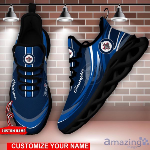 NHL Winnipeg Jets Personalized Name Max Soul Men And Women Gift Sneakers Product Photo 2