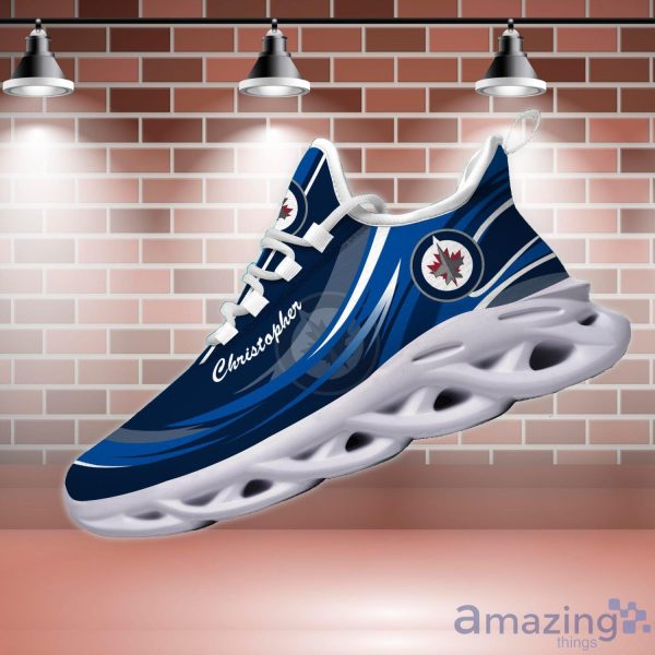 NHL Winnipeg Jets Personalized Name Max Soul Men And Women Gift Sneakers Product Photo 3