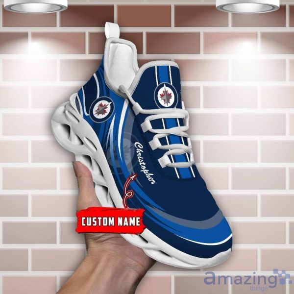 NHL Winnipeg Jets Personalized Name Max Soul Men And Women Gift Sneakers Product Photo 4