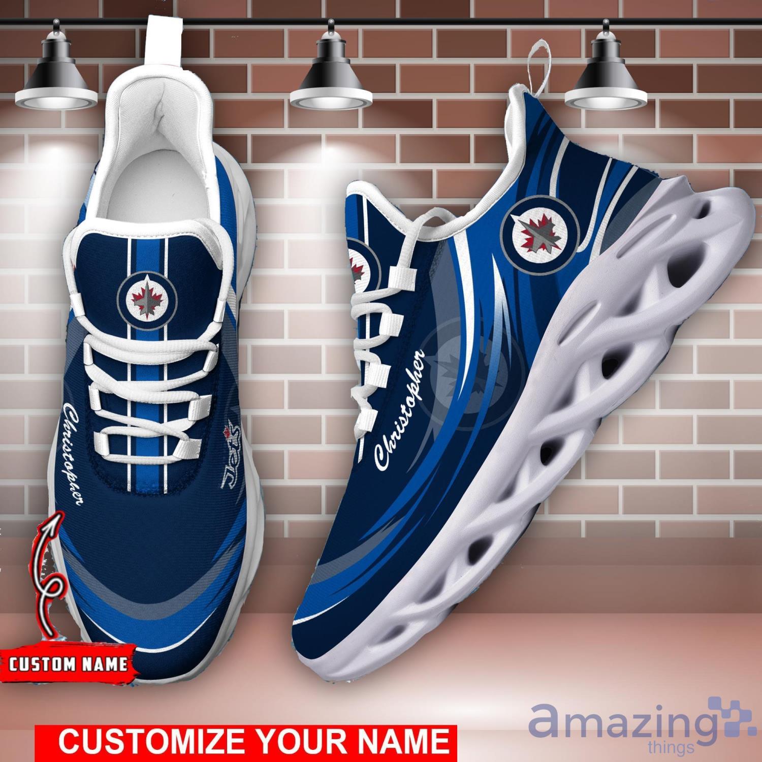 NHL Winnipeg Jets Personalized Name Max Soul Men And Women Gift Sneakers Product Photo 1