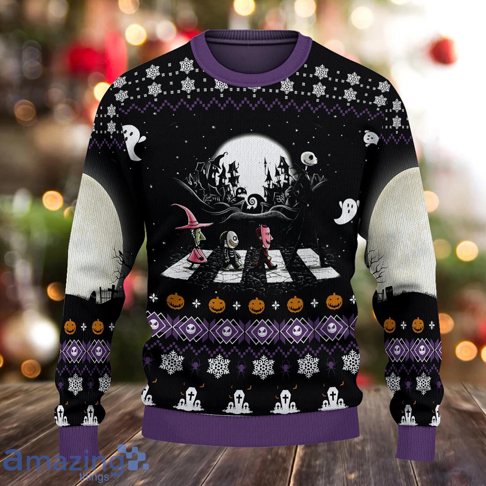 Nightmare before clearance christmas sweater mens