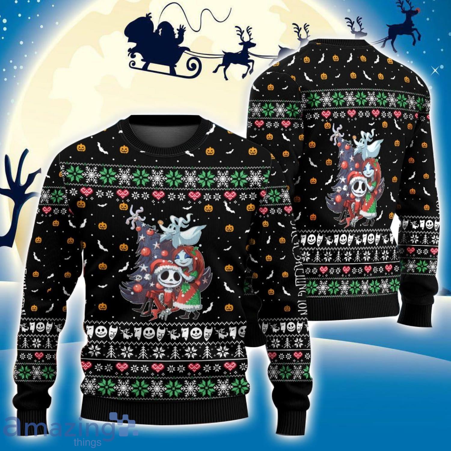 Pittsburgh Steelers Jack Skellington Ugly Sweater