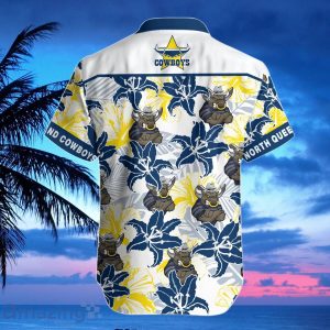 NQ Cowboys NRL Hawaiian Shirt mascot Best Gift image NQ Cowboys NRL Hawaiian Shirt mascot Best Gift Product Photo 2
