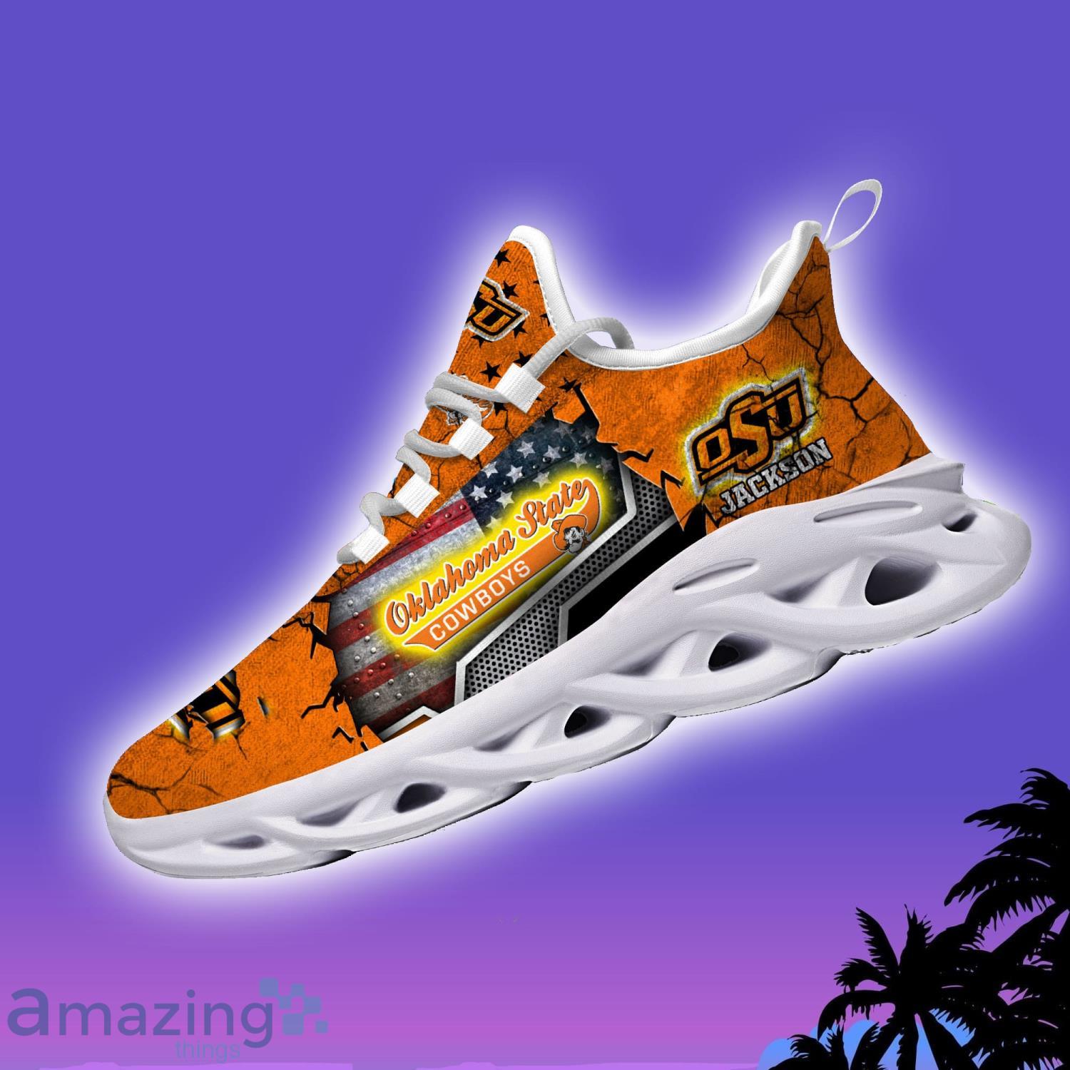 Oklahoma State Cowboys NCAA1 Clunky Sneakers Custom Name Sport Max Soul Shoes For Fan image Oklahoma State Cowboys NCAA1 Clunky Sneakers Custom Name Sport Max Soul Shoes For Fan Product Photo 3