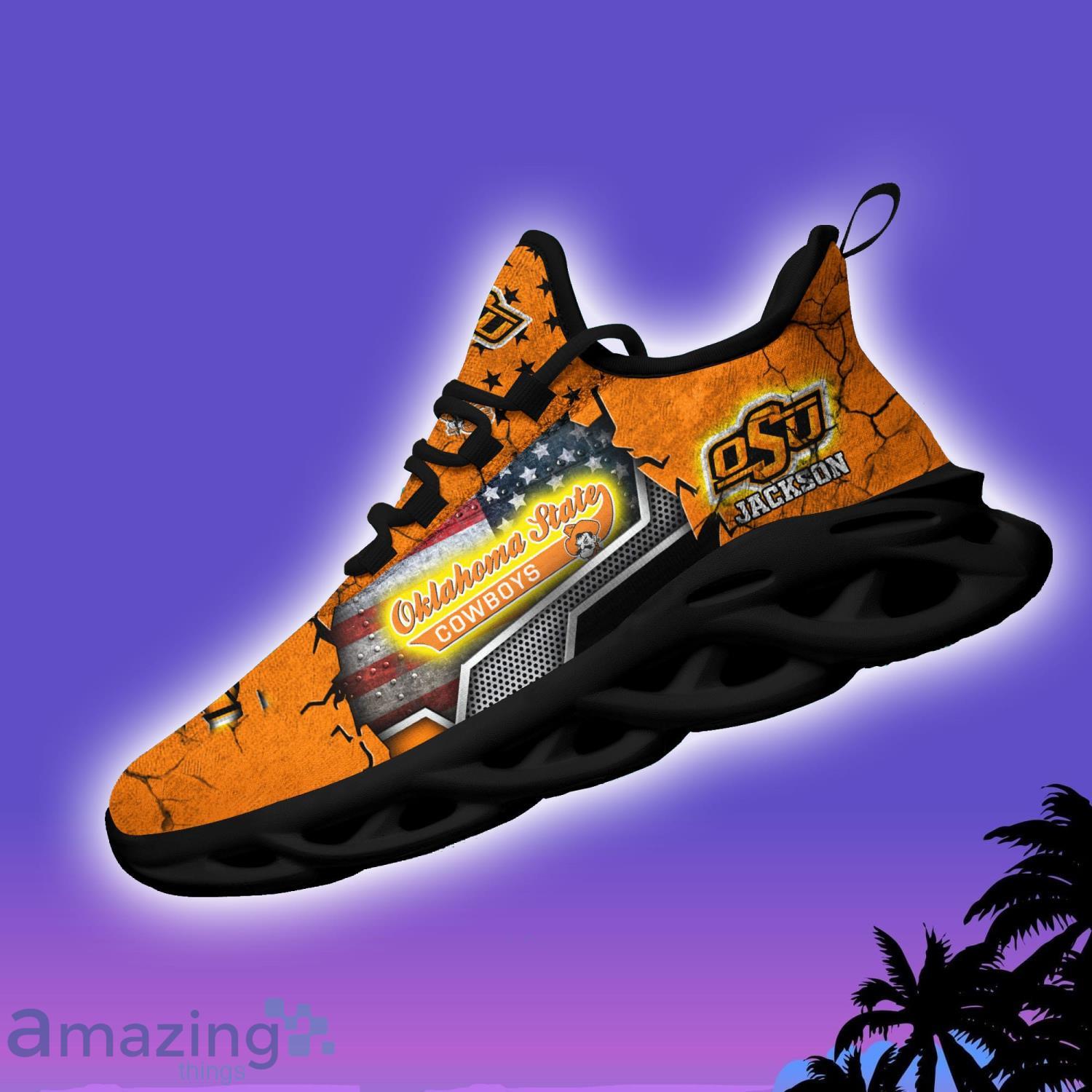 Oklahoma State Cowboys NCAA1 Clunky Sneakers Custom Name Sport Max Soul Shoes For Fan image Oklahoma State Cowboys NCAA1 Clunky Sneakers Custom Name Sport Max Soul Shoes For Fan Product Photo 4
