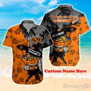 Oklahoma State Cowboys NCAA1 Custom Name Hawaiian Shirt Hot Design For Fans Product Photo 1