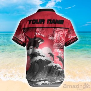 Ottawa Senators NHL Hot Design Custom Name Hawaiian Shirt For Fans Product Photo 2