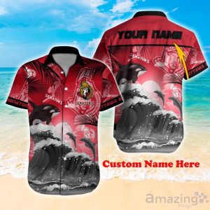 Ottawa Senators NHL Hot Design Custom Name Hawaiian Shirt For Fans Product Photo 1