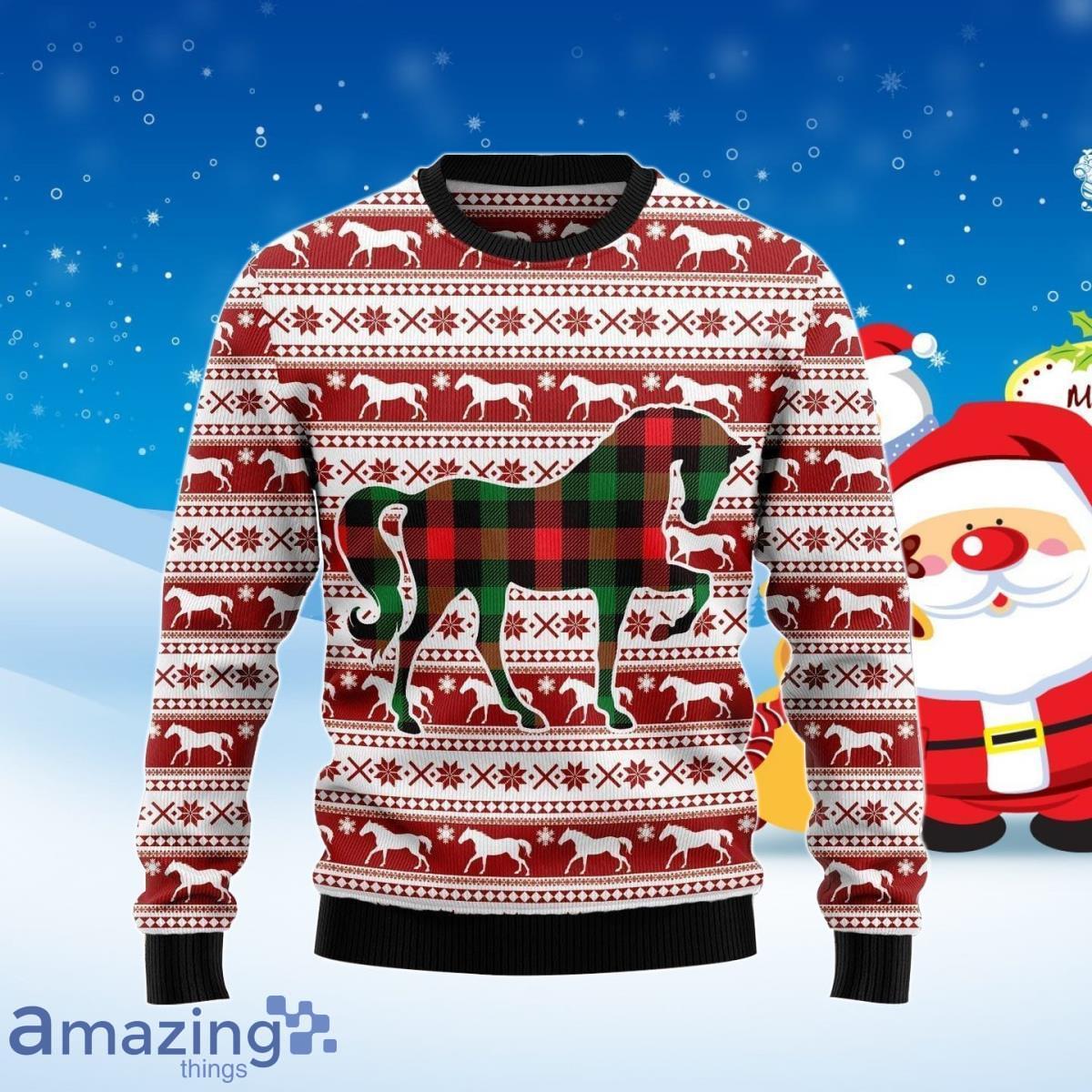 Pattern Horse Ugly Christmas Sweater Special Gift For Men And Women Product Photo 1