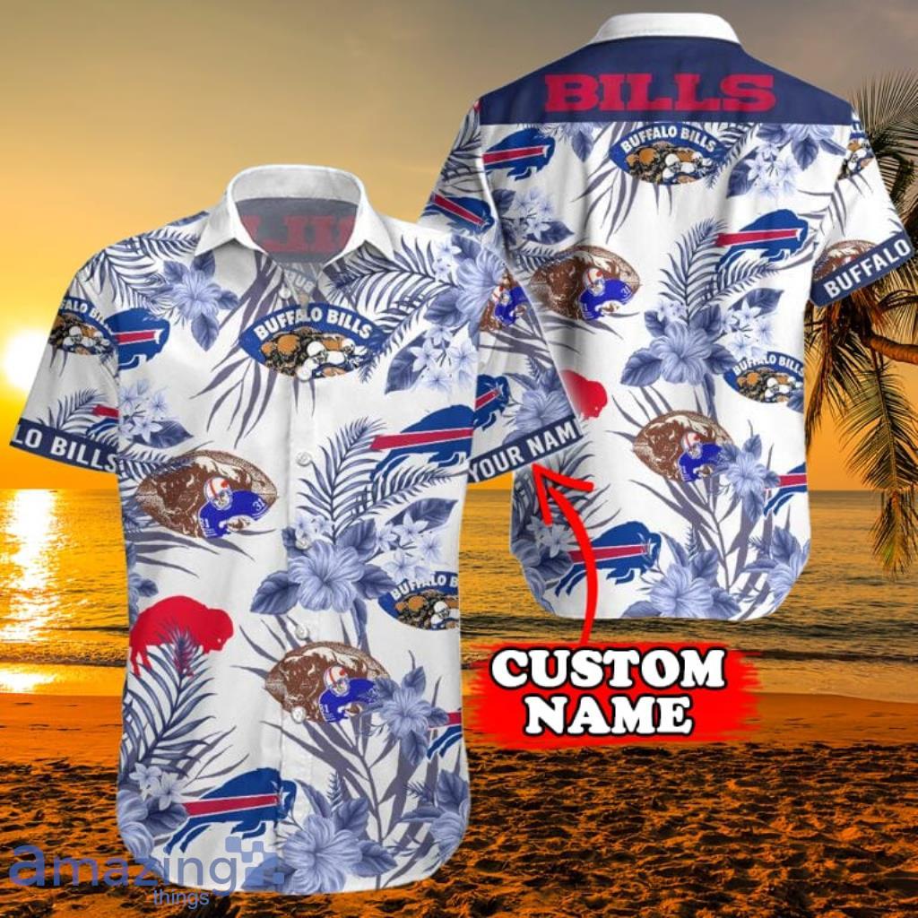 Personalized Buffalo Bills Logo History NFL Teams Hawaiian Shirt Gift For Men And Women Product Photo 1
