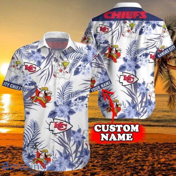 Kansas City Chiefs Custom Name NFL Hawaiian Shirt And Shorts Gift