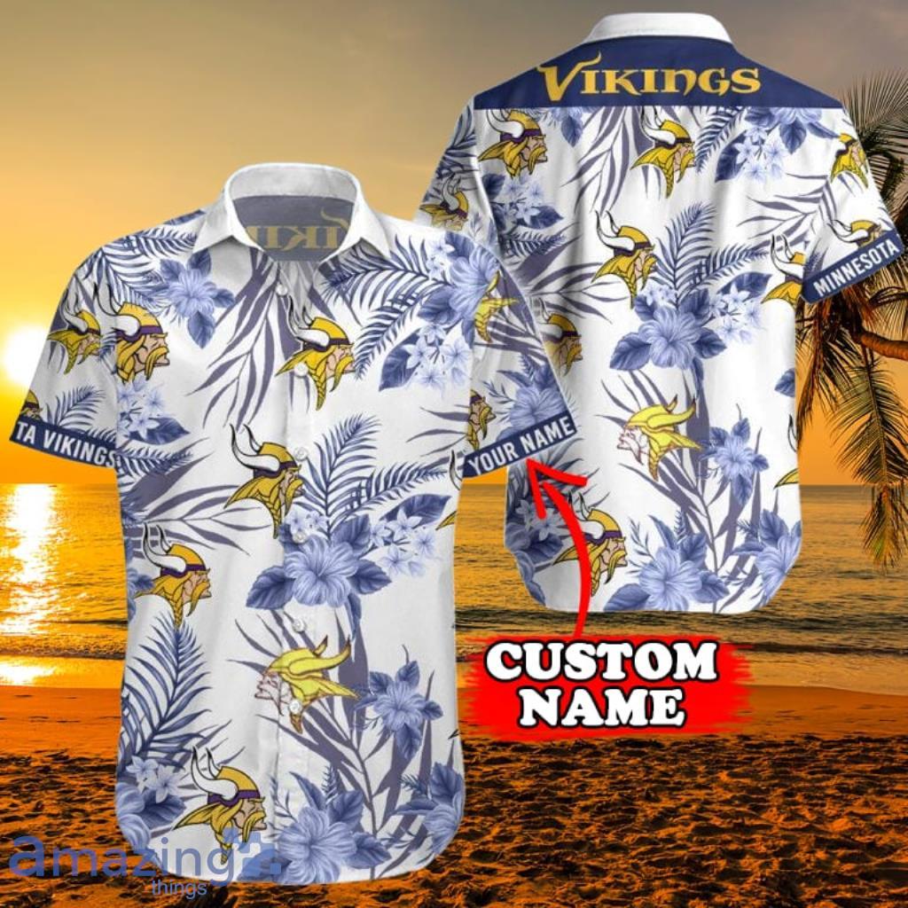 Minnesota Vikings NFL Custom Name Hawaiian Shirt Special Gift For Men Women  Fans