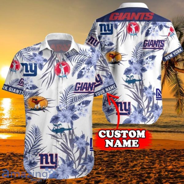 NY Giants Hawaiian Shirt Sporty Style New York Giants Gift