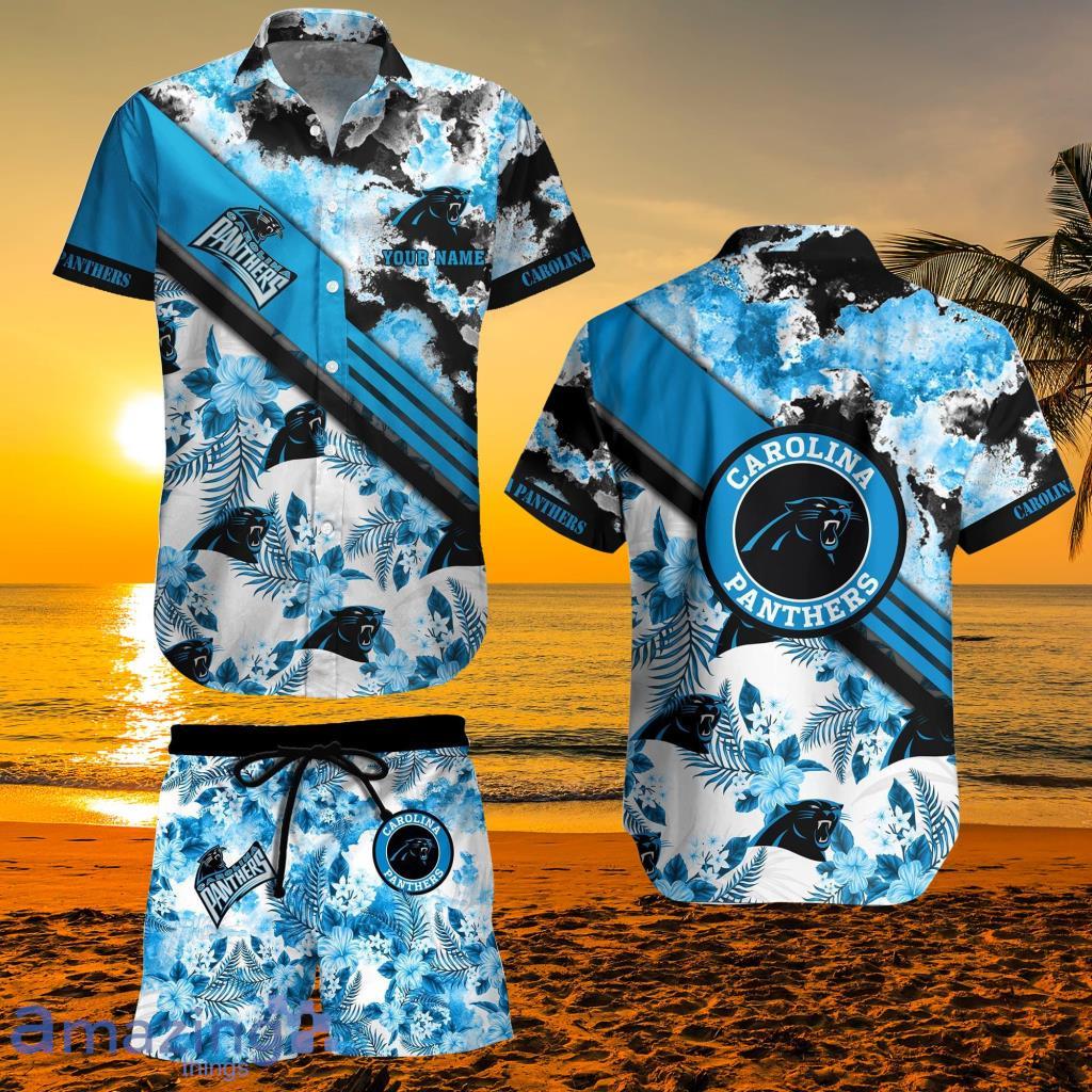 Carolina Panthers Custom Name NFL Hawaiian Shirt And Shorts Gift