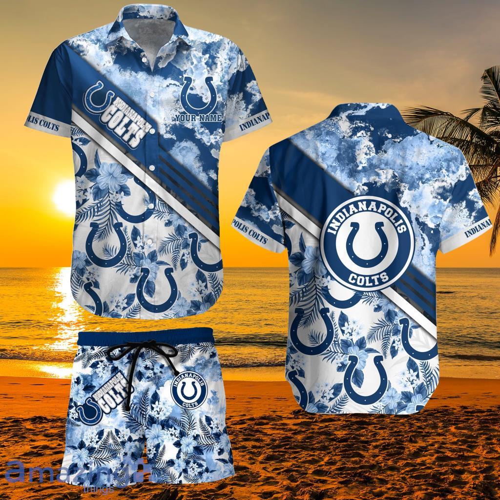 Indianapolis Colts NFL Football 3D Hawaiian Shirt And Shorts For