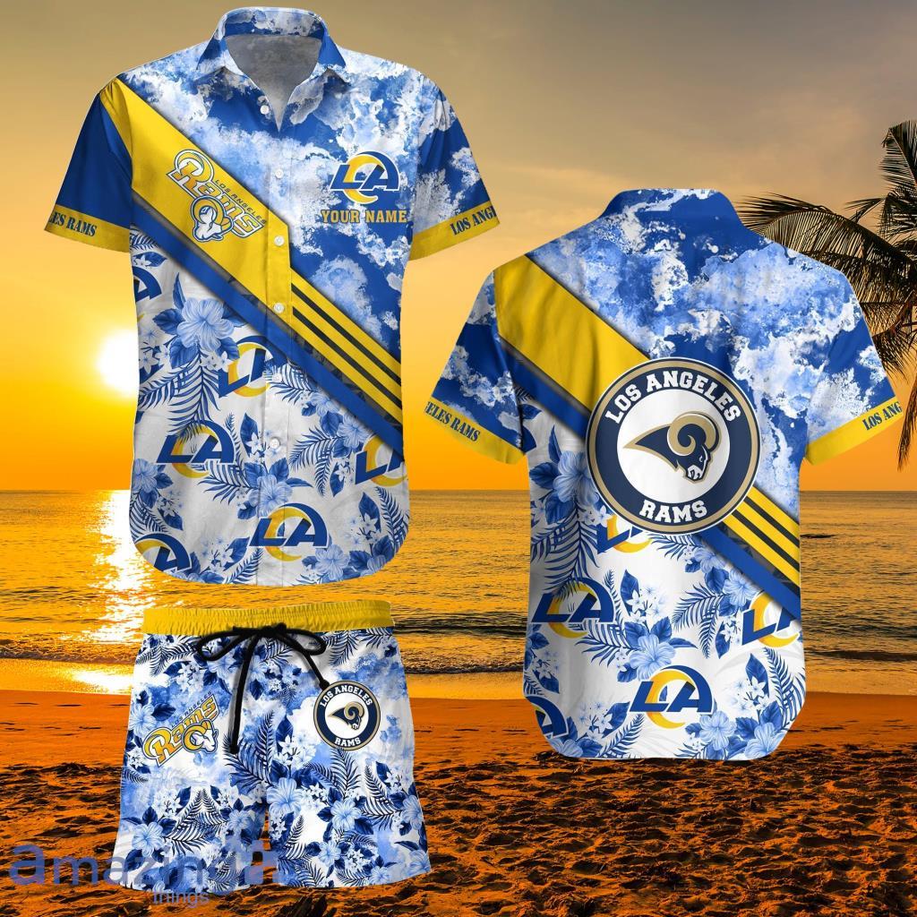 Los Angeles Rams Hawaiian Shirts Button-Down Shirts 3D Casual