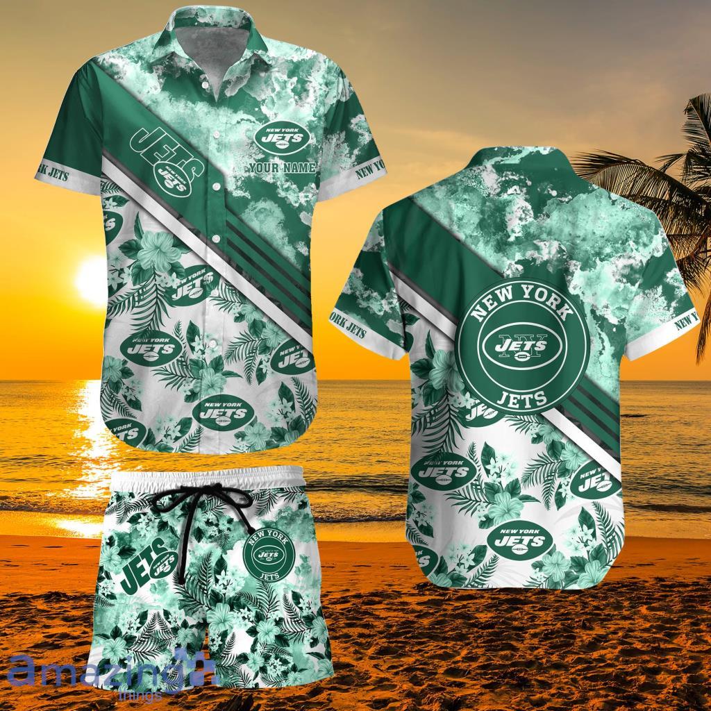 New York Jets NFL Logo Combo Hawaiian Shirt And Short Summer For