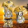 Personalized NFL Pittsburgh Steelers Combo Hawaiian Shirt And Shorts Tropical Gift Summer